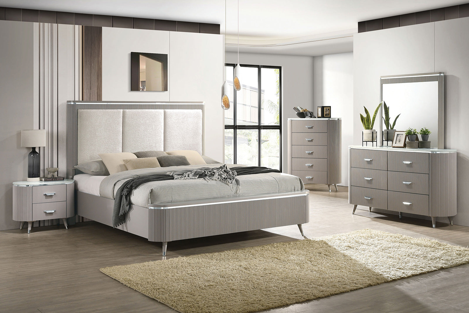 Aldridge Light Gray Dresser