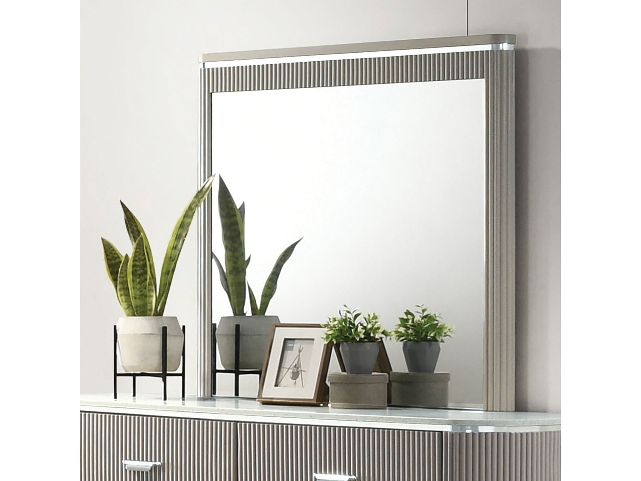 Aldridge Light Gray Mirror