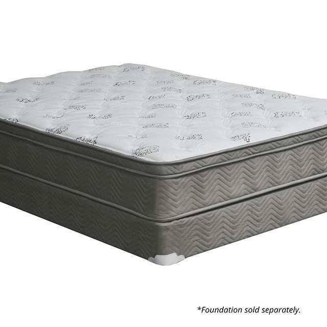 Aleksa White/Gray 11" Euro Top California King Mattress