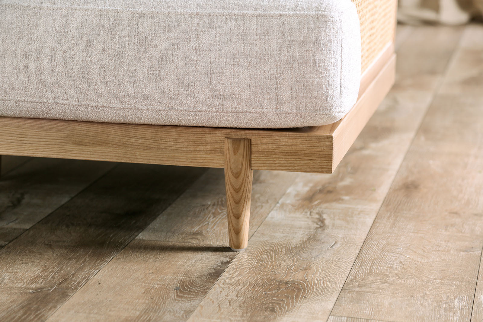 Alesund Beige/Light Oak Sofa & Loveseat