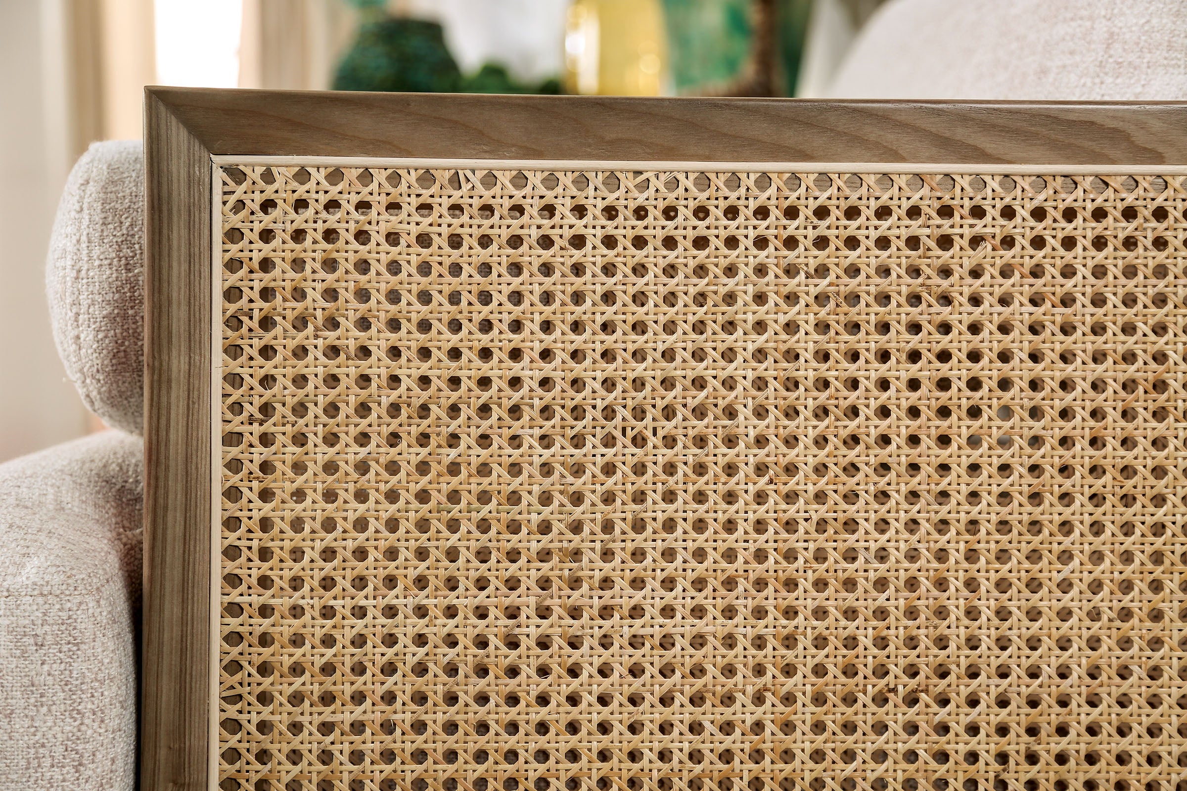 Alesund Beige/Light Oak Sofa & Loveseat
