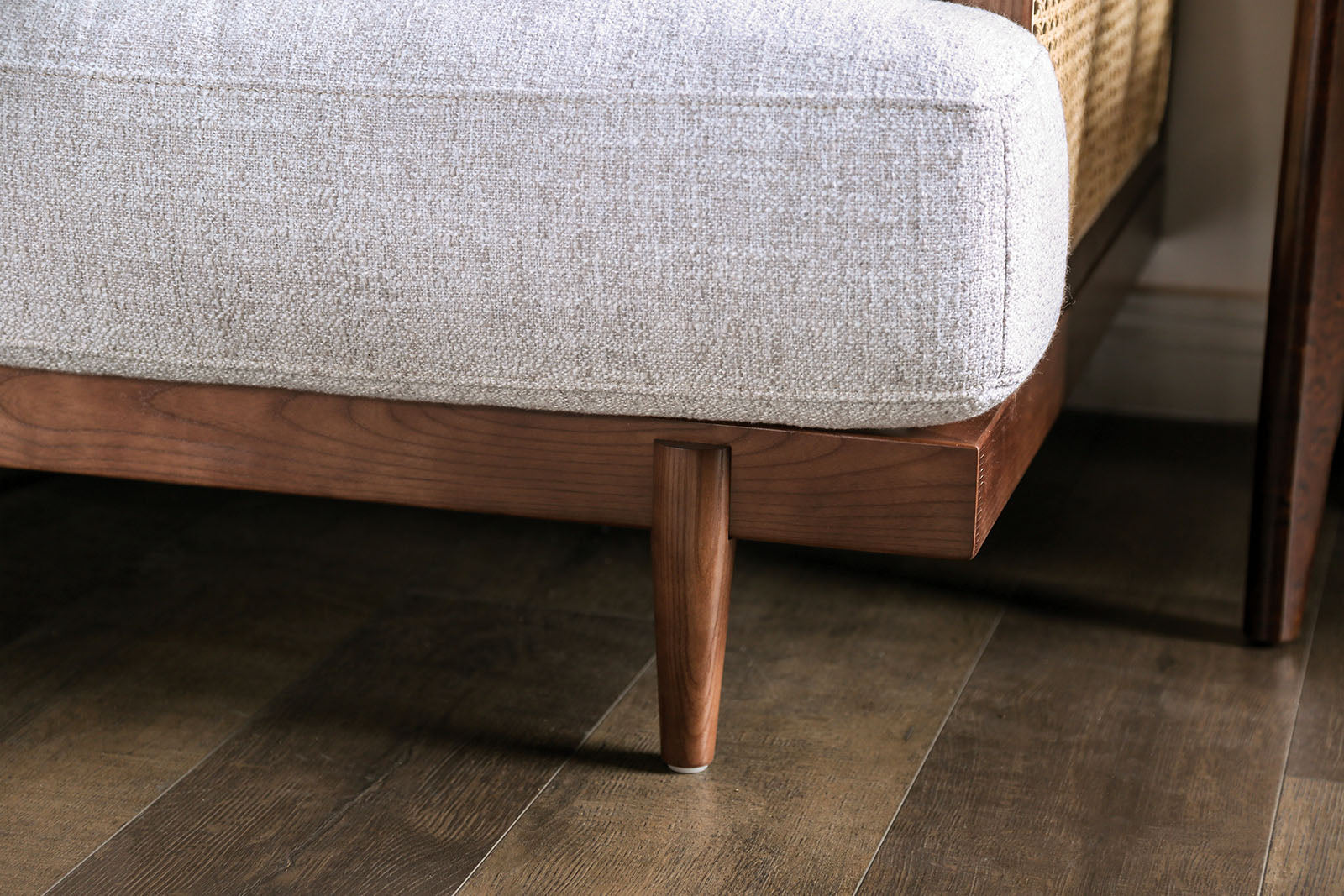 Alesund Beige/Walnut Sofa & Loveseat