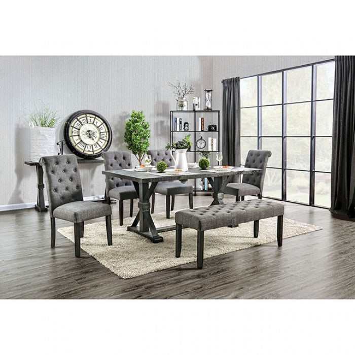 Alfred Antique Black Dining Table