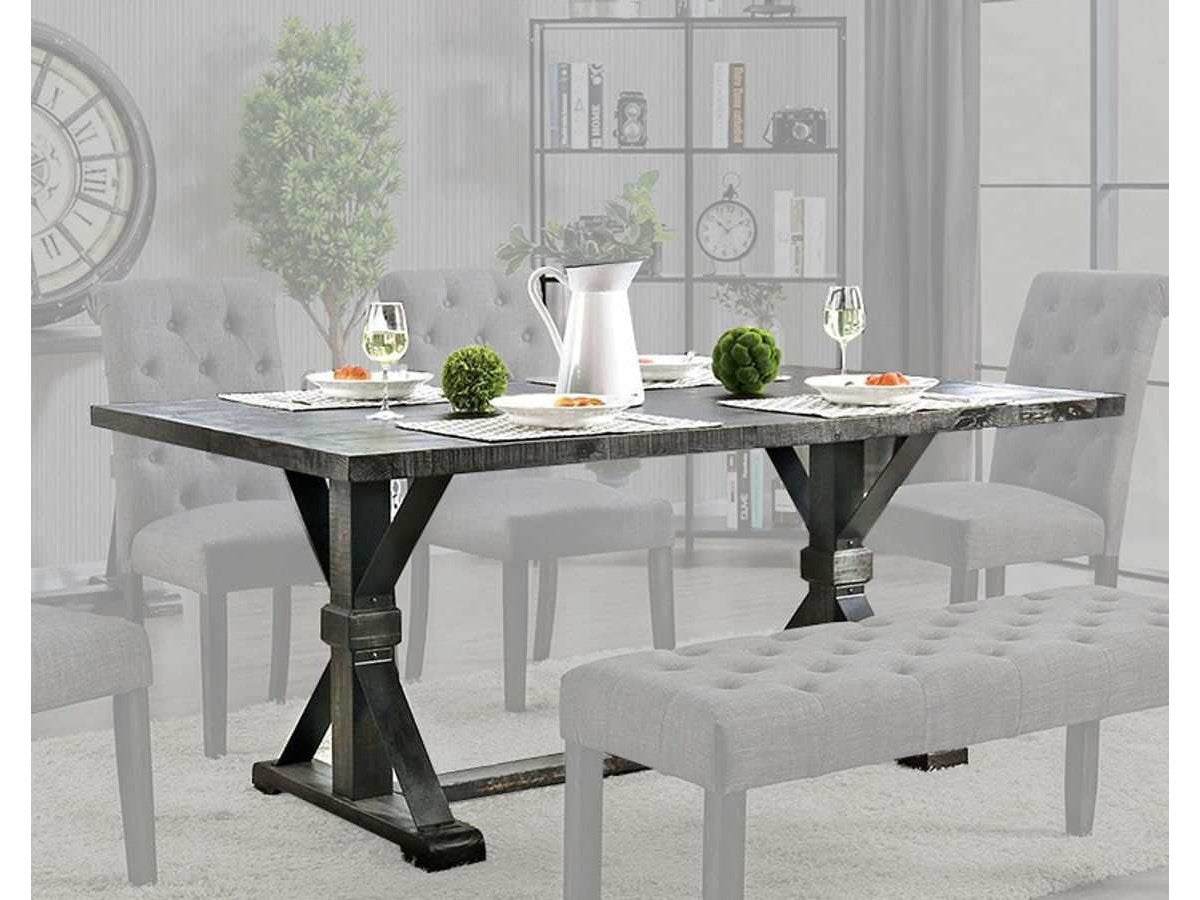 Alfred Antique Black Dining Table