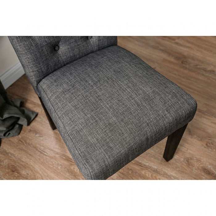 Alfred Antique Black & Gray Side Chair (Set of 2)