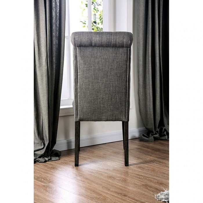 Alfred Antique Black & Gray Side Chair (Set of 2)