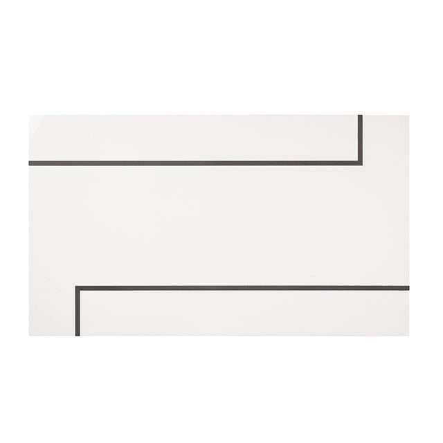 Alisha White/Black Dining Table
