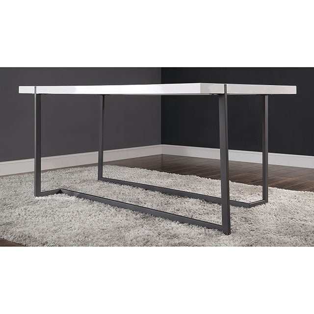 Alisha White/Black Dining Table