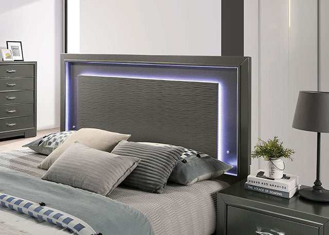 Alison Dark Walnut Queen Bed