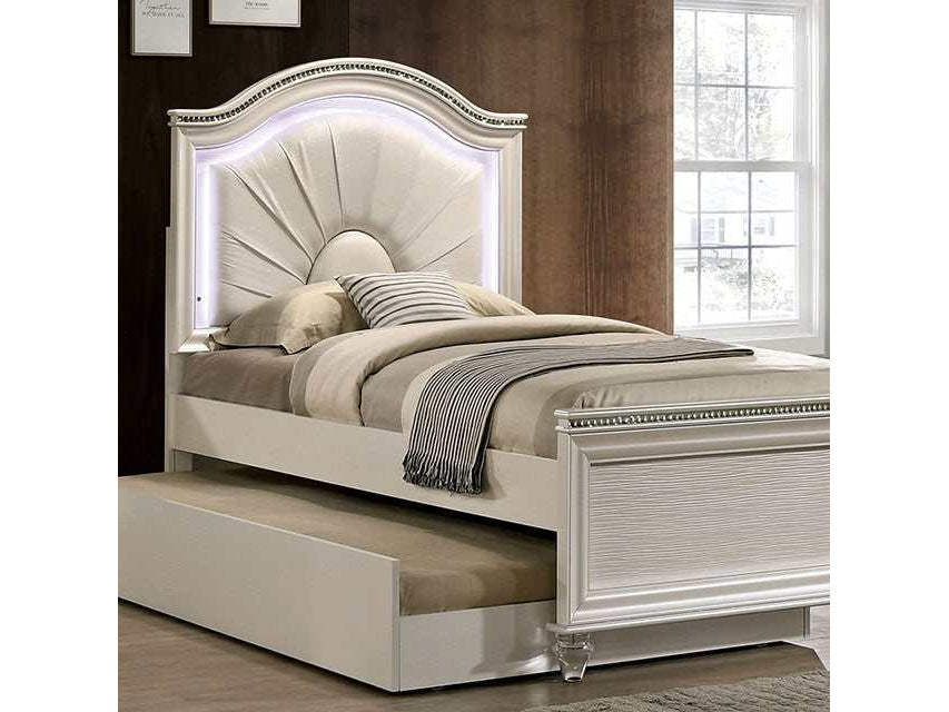 Allie Pearl White Full Bed