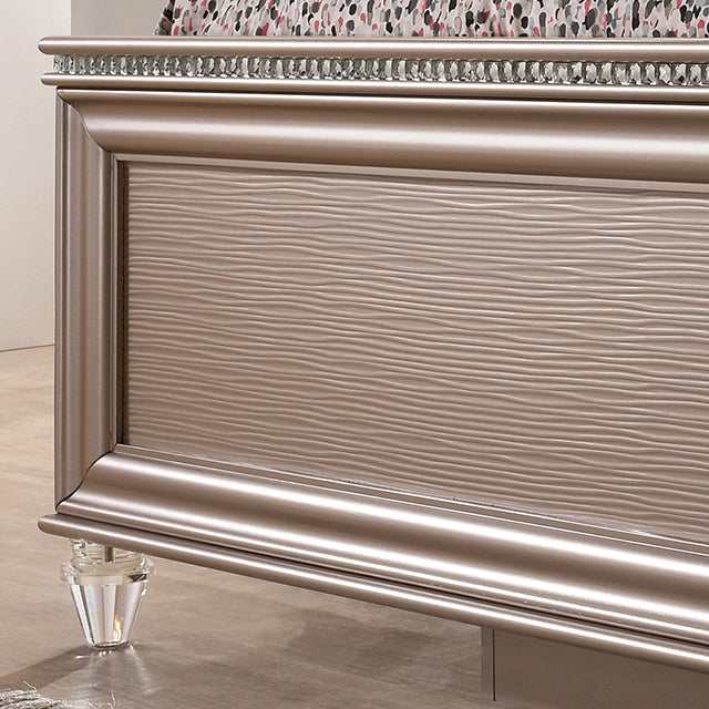 Allie Rose Gold Twin Bed