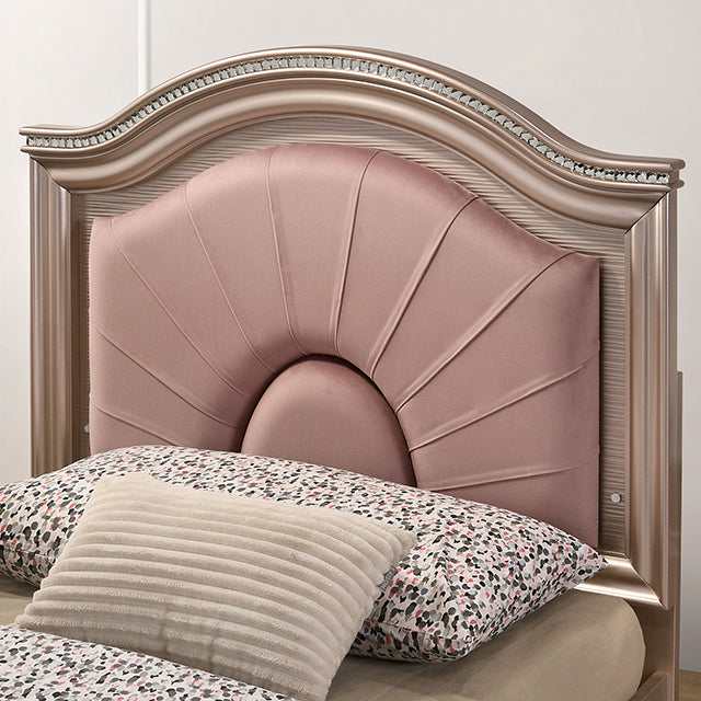 Allie Rose Gold Twin Bed