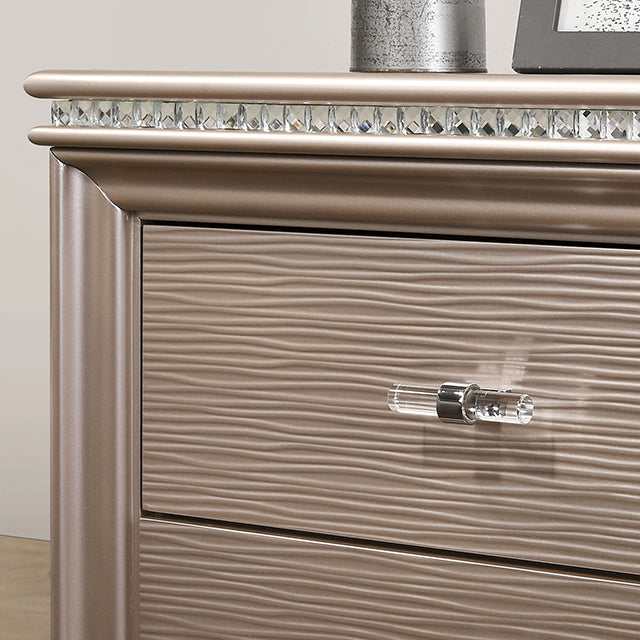 Allie Rose Gold Twin Bed