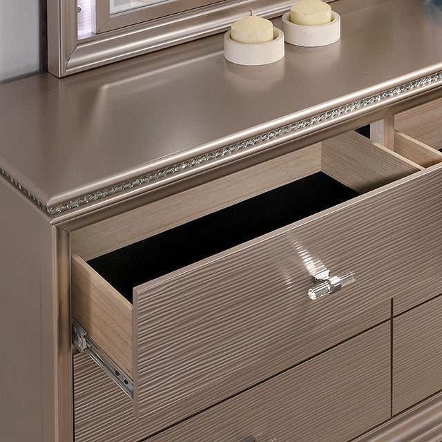 Allie Rose Gold Twin Bed