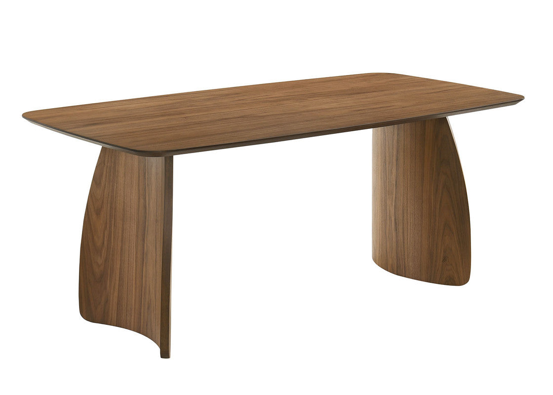 Alnwick Walnut/Beige 7 Pc. Dining Table Set