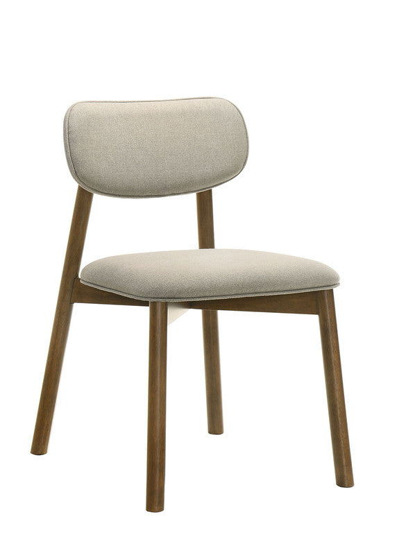 Alnwick Walnut/Beige Side Chair (Set of 2)