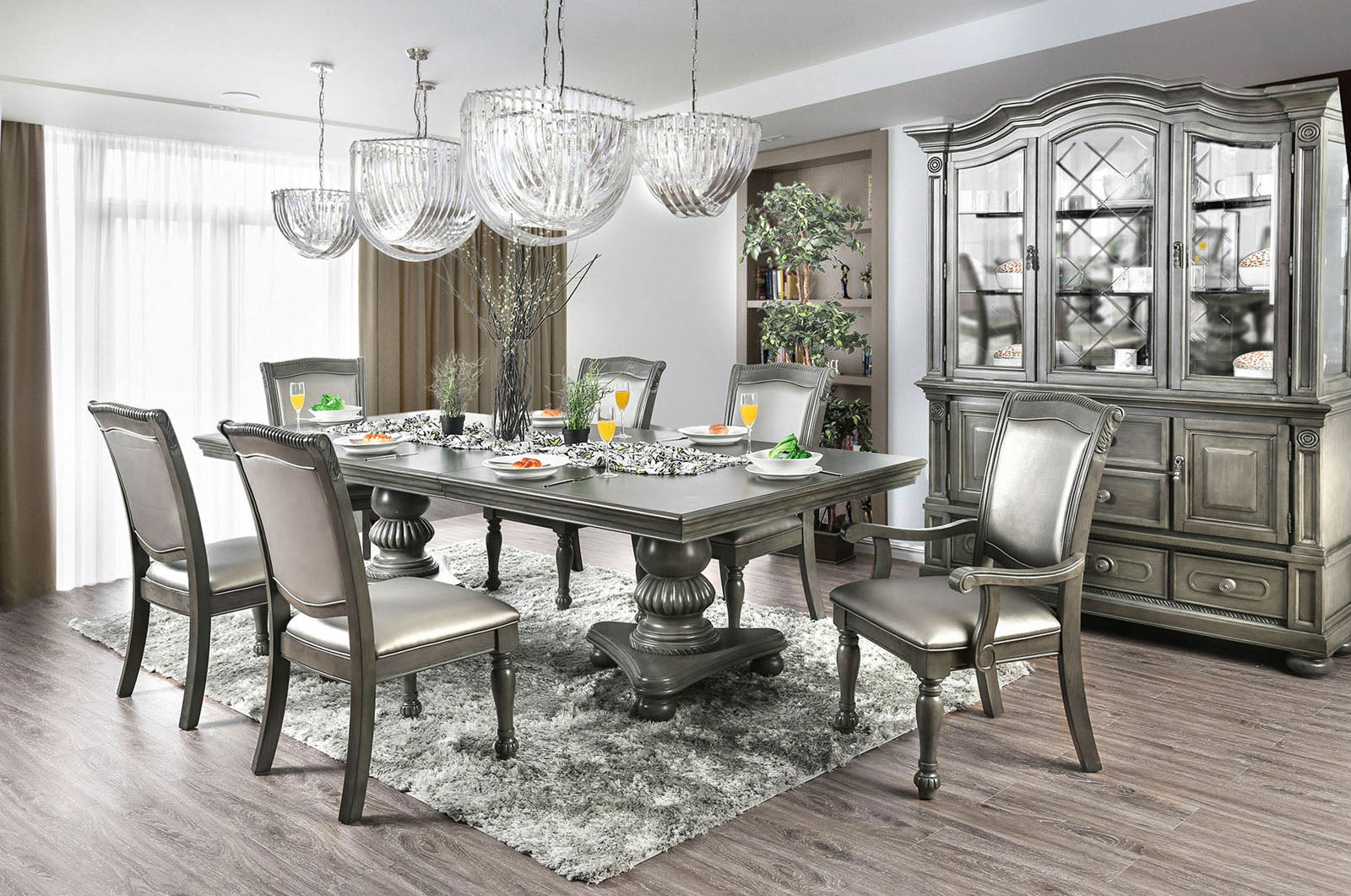 Alpena Gray 7 Pc. Dining Room Set