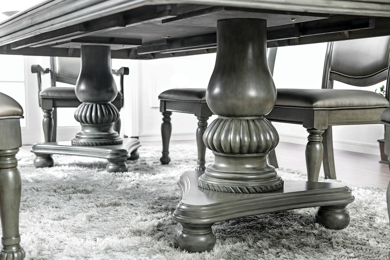 Alpena Gray 9 Pc. Dining Room Set