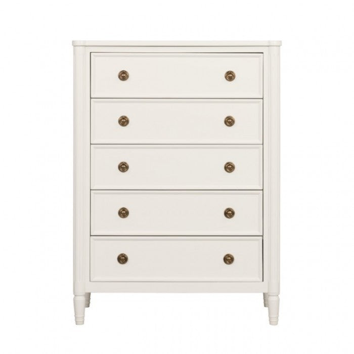 Altamira White Queen 5 Piece Bedroom Set w/Chest