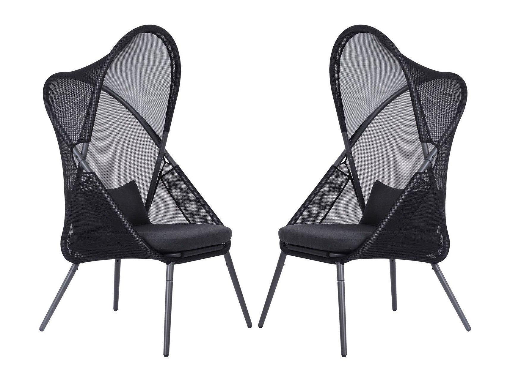 Alverta Black Outdoor Chair