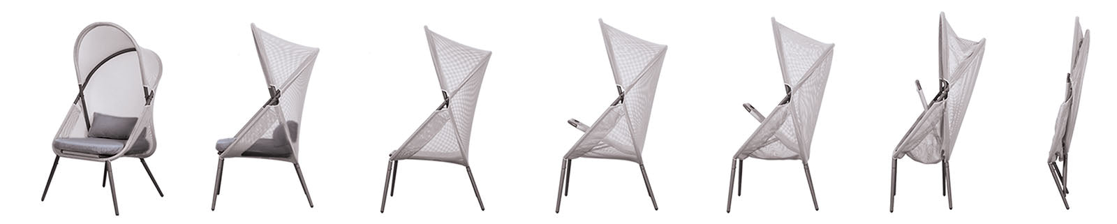 Alverta Light Gray Outdoor Chair