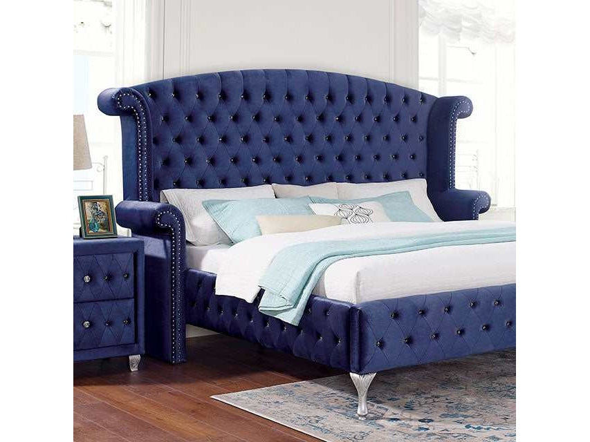 Alzir Blue Eastern King Bed