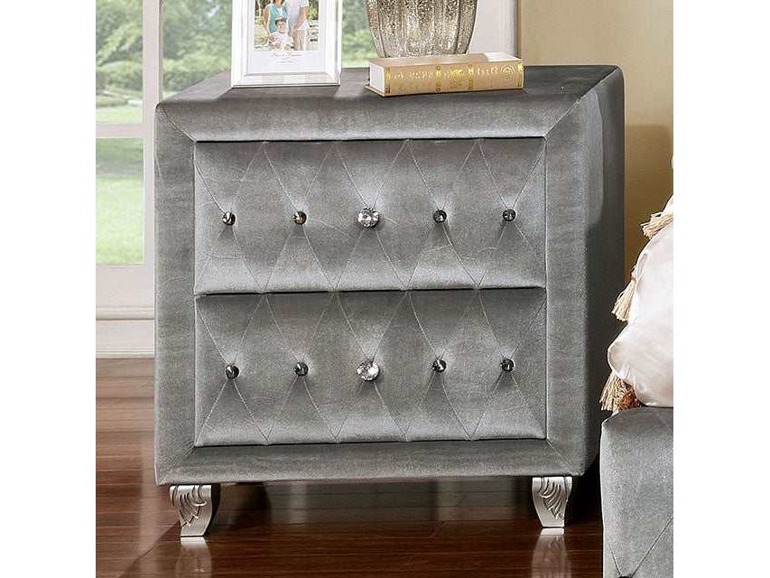 Alzir Gray Nightstand