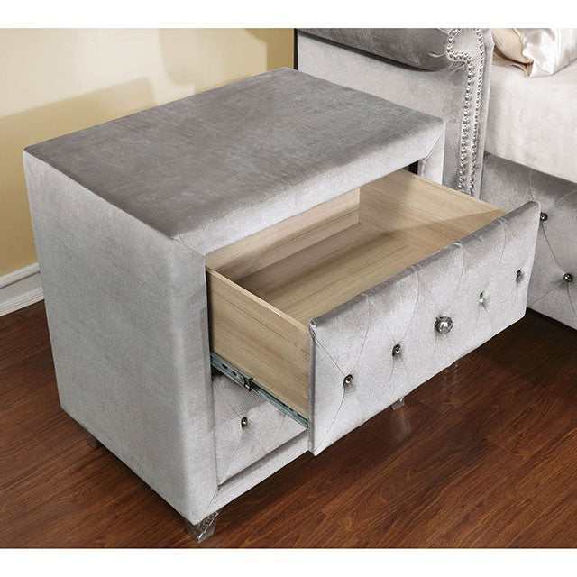 Alzir Gray Nightstand