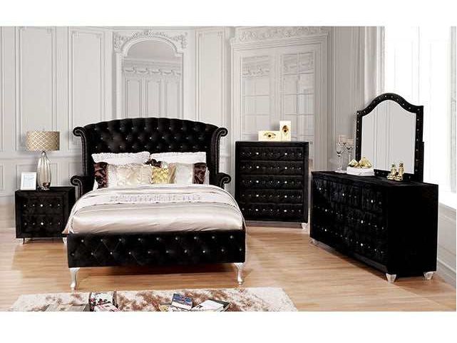 Alzire Black Nightstand