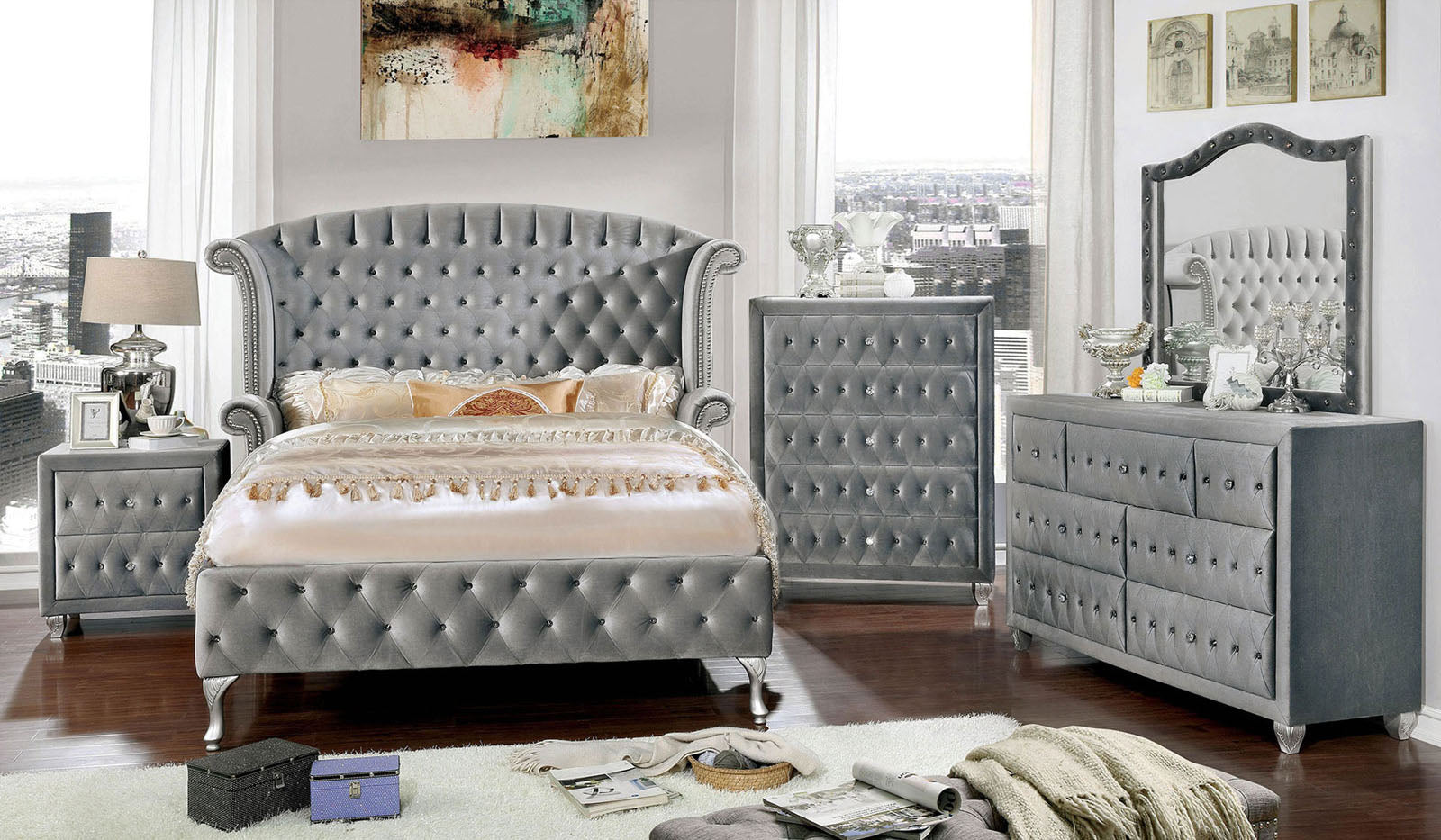 Alzire Gray Dresser