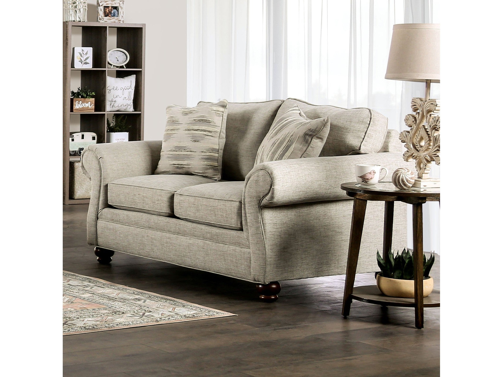 Amaya Cream Loveseat