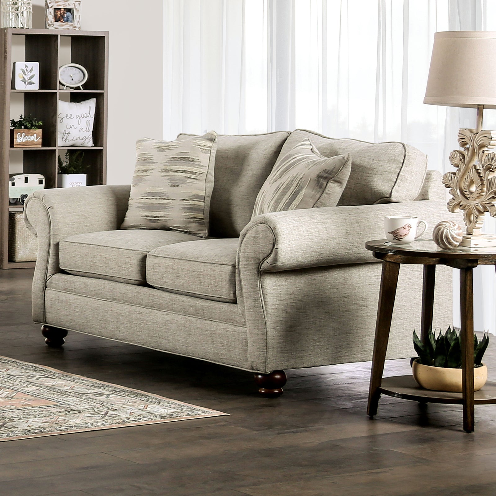Amaya Cream Sofa & Loveseat