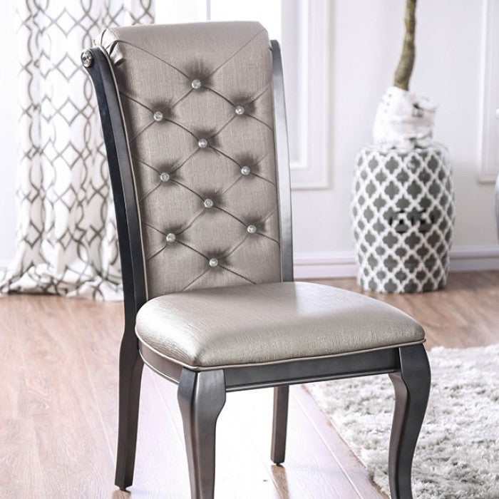 Amina Gray Dining Side Chair (Set of 2)