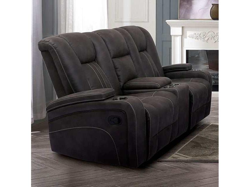 Amirah Dark Gray Glider Loveseat