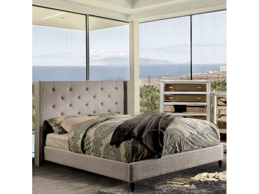 Anabelle Warm Gray Eastern King Bed