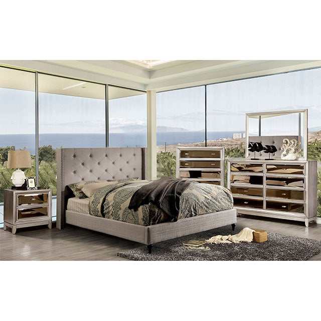 Anabelle Warm Gray Eastern King Bed