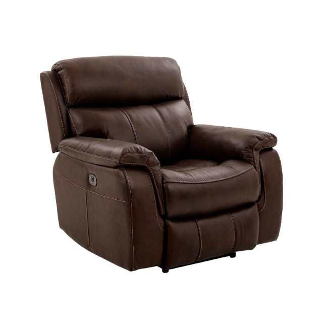 Antenor Brown Top Grain Leather Match Power Recliner