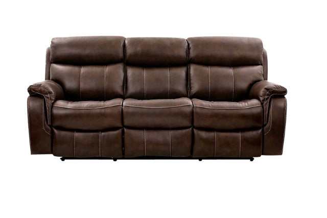 Antenor Brown Top Grain Leather Match Power Reclining Sofa