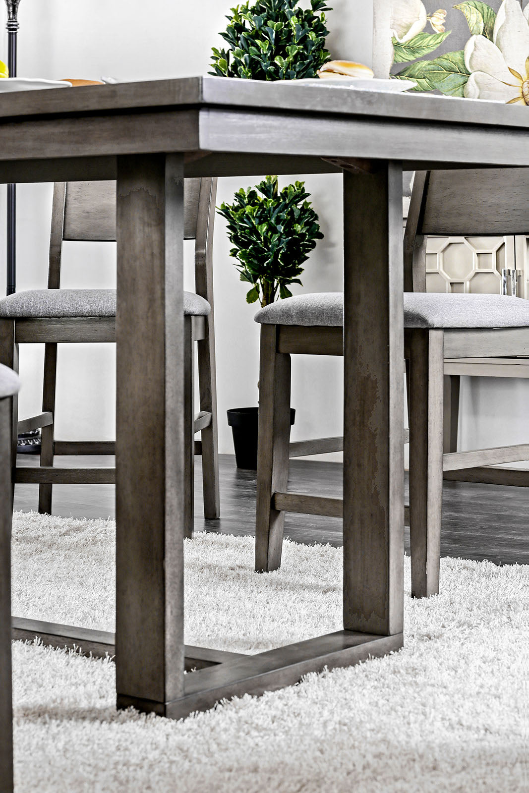 Anton Gray 7 Pc. Counter Height Set