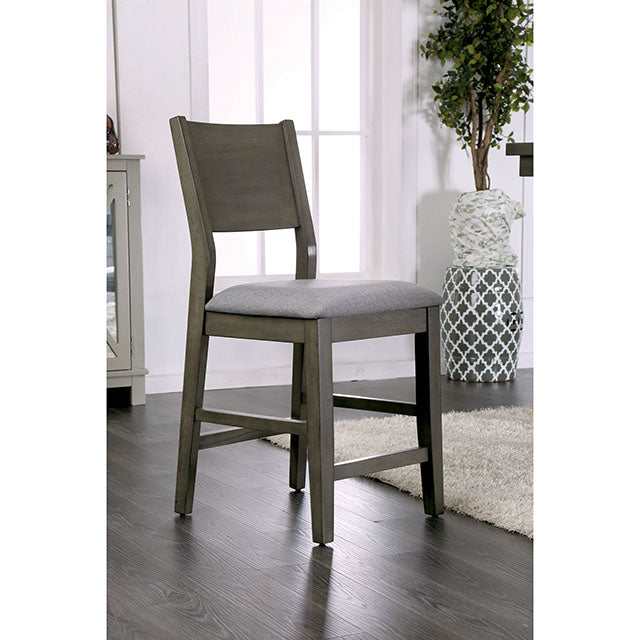 Anton Gray/Light Gray Counter Height Chair (Set of 2)