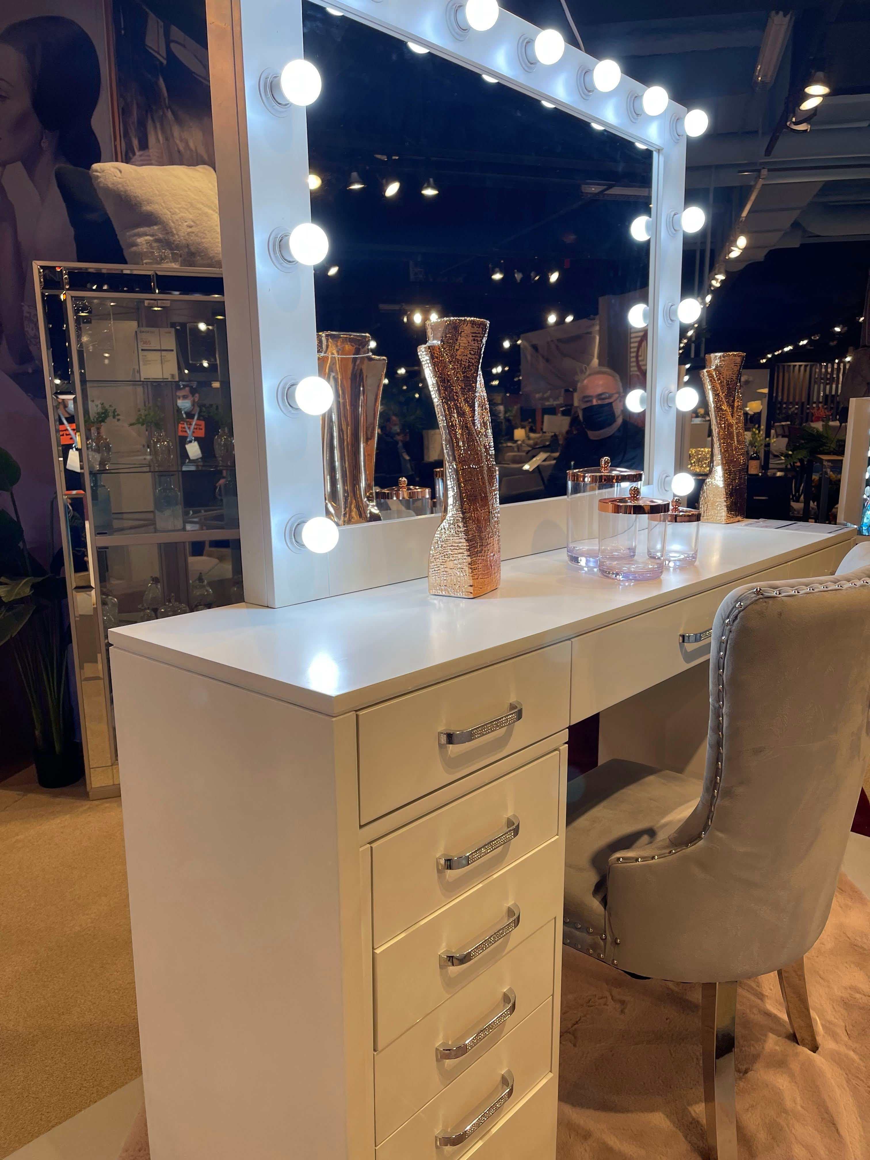 Aphrodite White Vanity Set