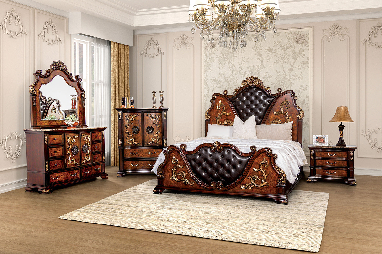 Aquilina Cherry/Oak Dresser