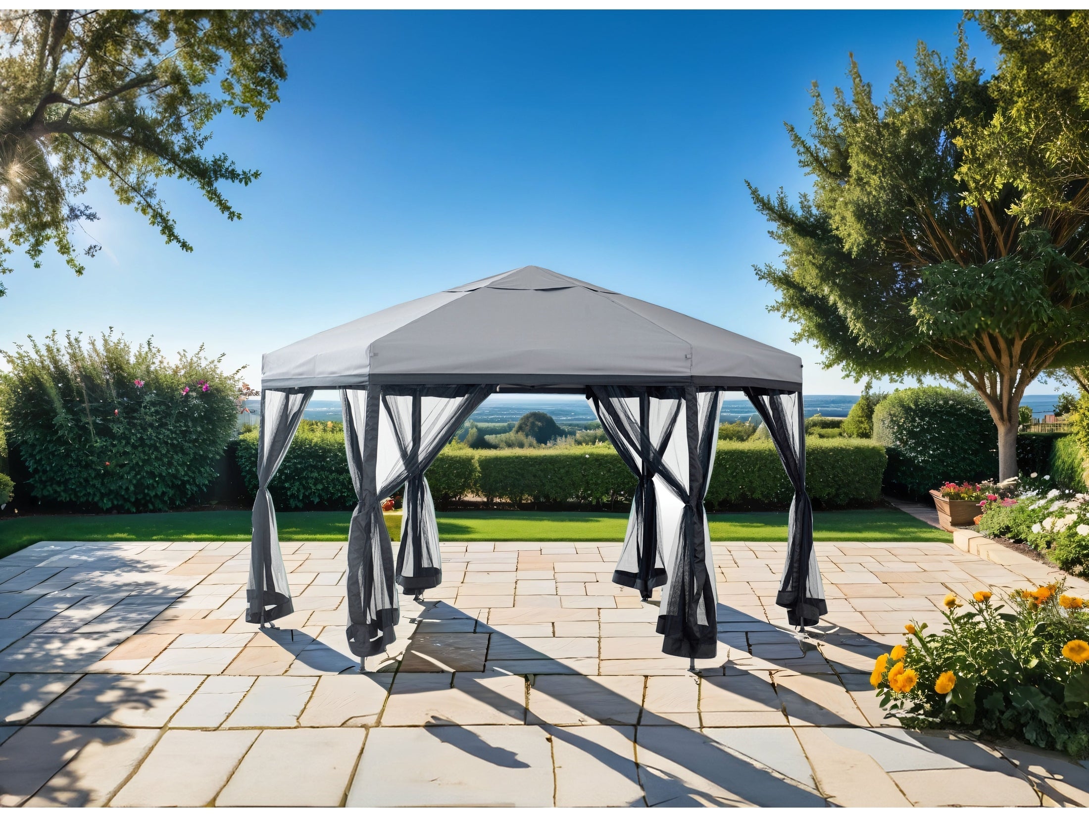 Arali Gray HXZ Pop Up Gazebo