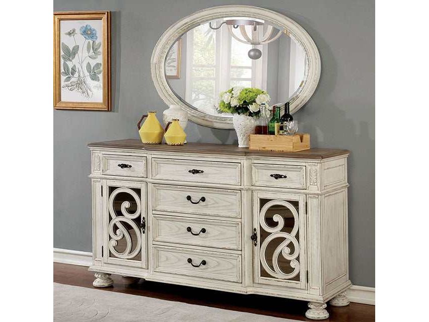 Arcadia Antique White Server