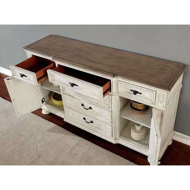 Arcadia Antique White Server