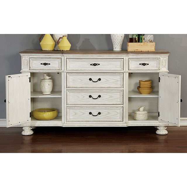 Arcadia Antique White Server