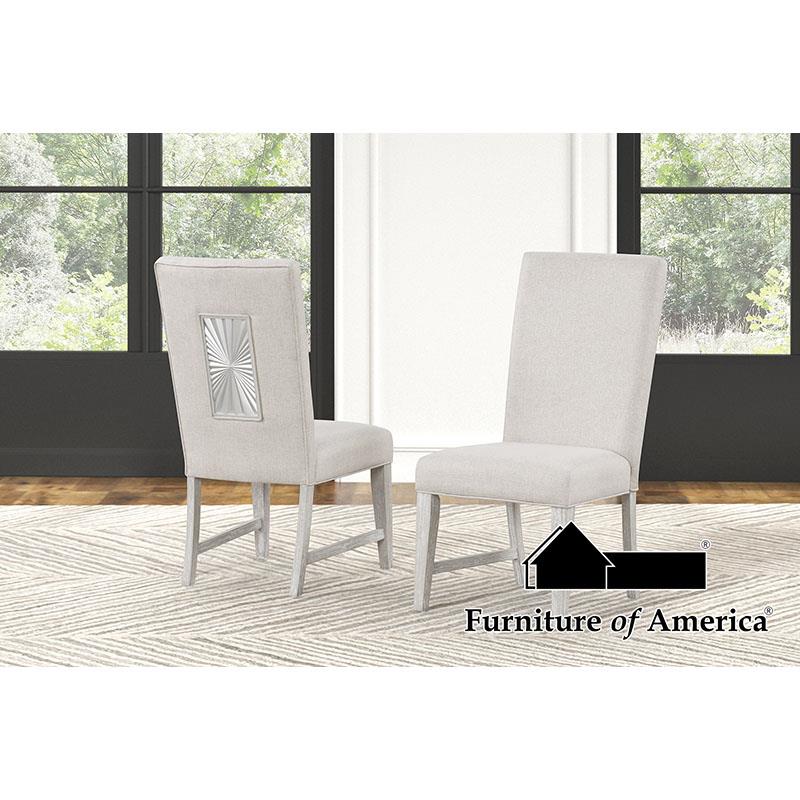 Argenthart Light Gray 7 Piece Dining Set