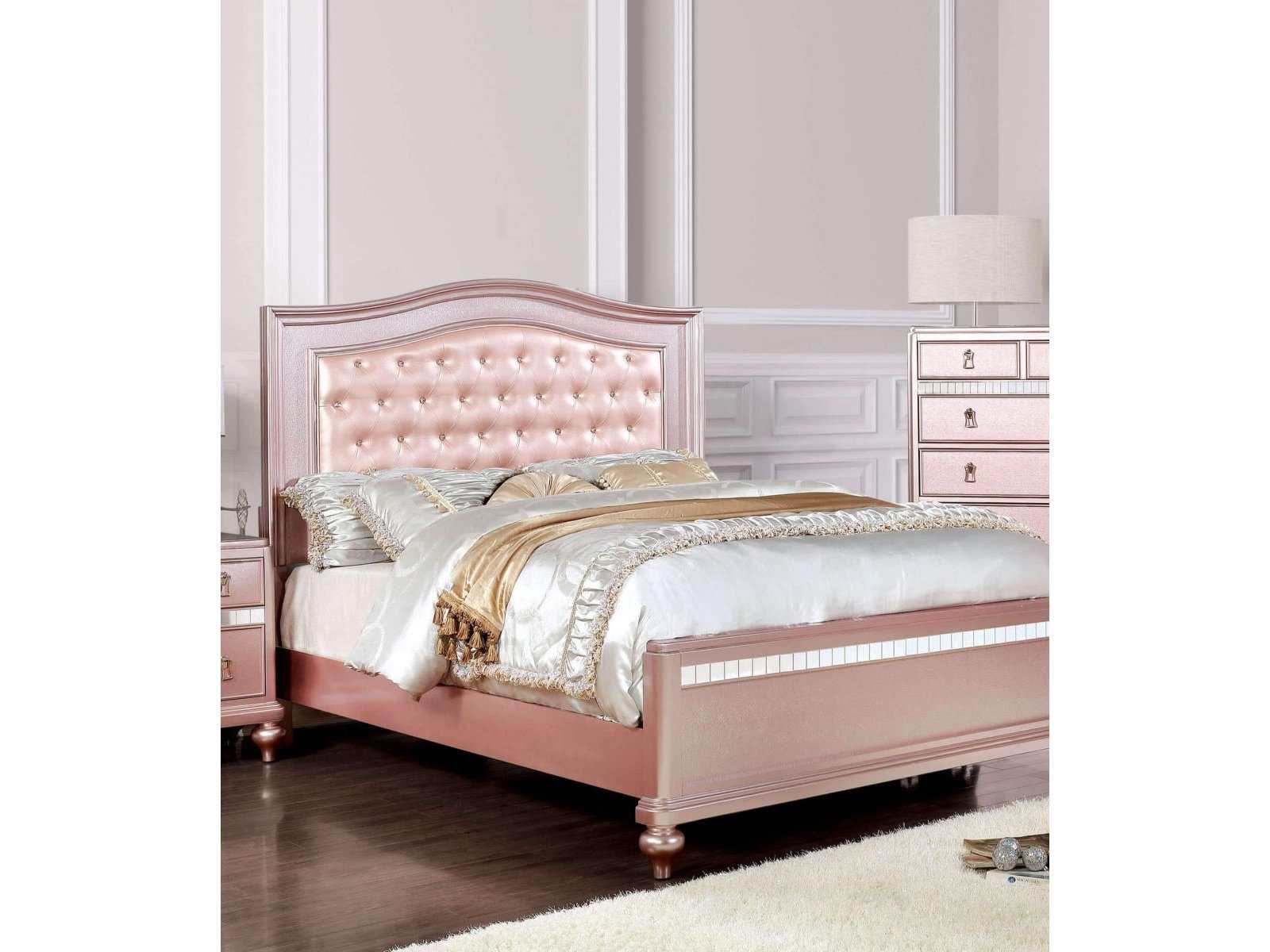 Ariston Rose Gold Twin Bed