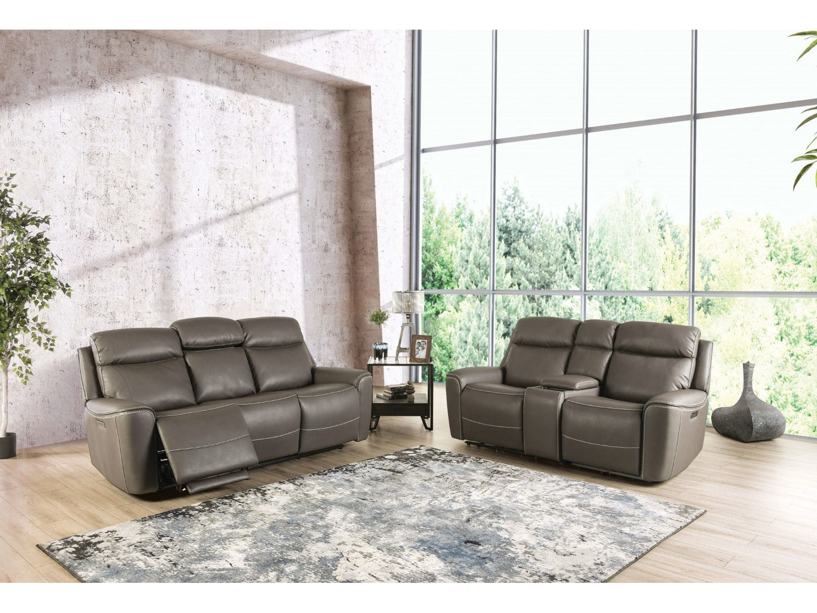 Artemia Gray Power Reclining Sofa & Loveseat