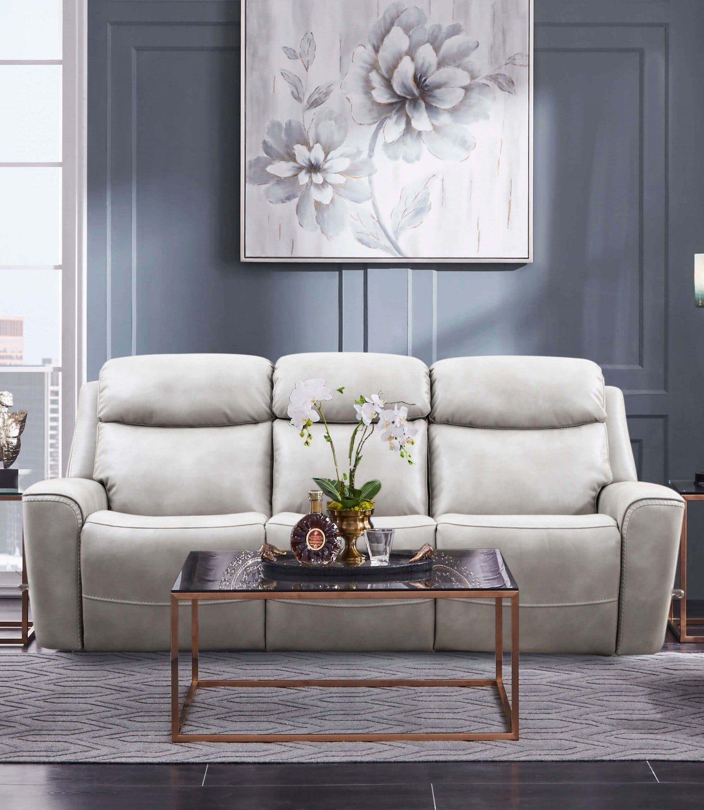 Artemia Light Taupe Power Reclining Sofa & Loveseat
